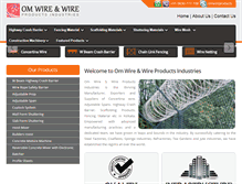 Tablet Screenshot of omwireproducts.com